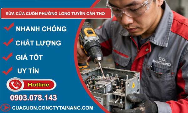 Sửa cửa cuốn phường Long Tuyền Cần Thơ uy tín