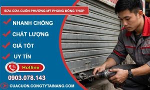 Sửa cửa cuốn phường Mỹ Phong Đồng Tháp uy tín