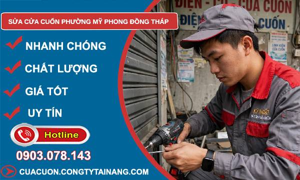 Sửa cửa cuốn phường Mỹ Phong Đồng Tháp