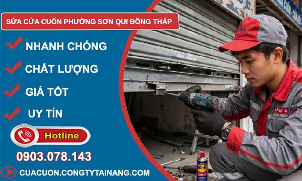 Sửa cửa cuốn phường Sơn Qui Đồng Tháp uy tín