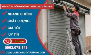 Sửa cửa cuốn phường Thới Long Cần Thơ