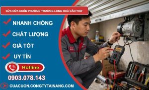 Sửa cửa cuốn phường Trường Long Hoà Cần Thơ