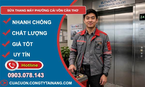 Sửa thang máy Cái Vồn