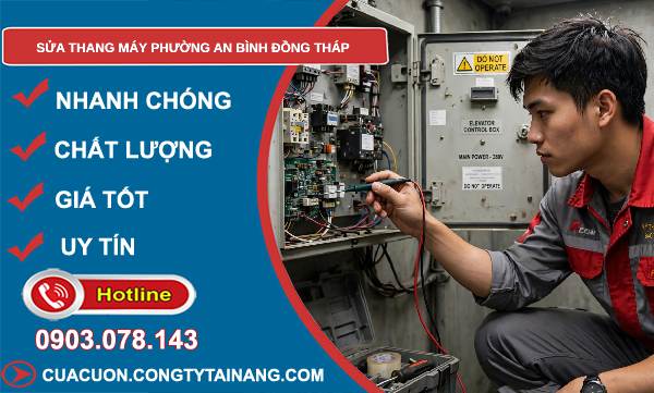 Sửa thang máy phường An Bình Đồng Tháp giá rẻ