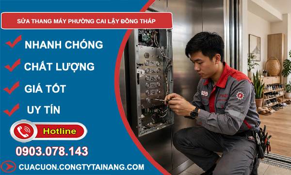 Sửa thang máy phường Cai Lậy Đồng Tháp