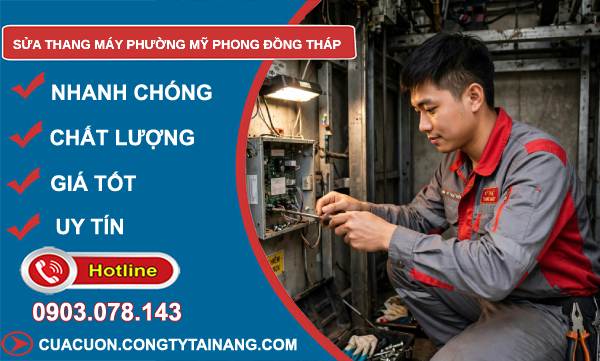 Sửa thang máy phường Mỹ Phong Đồng Tháp
