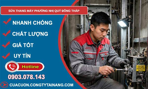 Sửa thang máy phường Nhị Quý Đồng Tháp giá rẻ