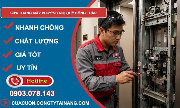 Sửa thang máy phường Nhị Quý Đồng Tháp uy tín