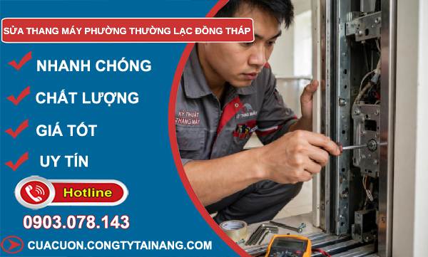 Sửa thang máy phường Thường Lạc Đồng Tháp uy tín