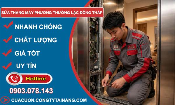 Sửa thang máy phường Thường Lạc Đồng Tháp