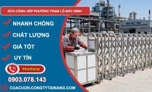 sửa cổng xếp Trạm Lộ