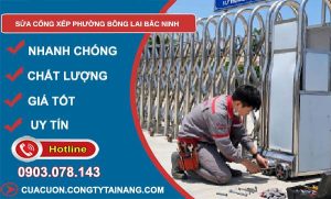 sửa cổng xếp phường Bồng Lai