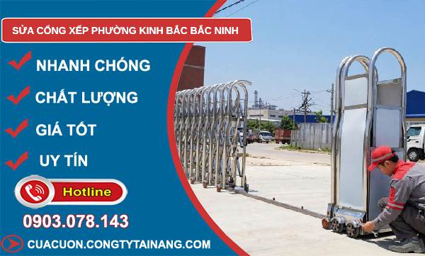 sửa cổng xếp Kinh Bắc