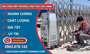 sửa cổng xếp phường Cảnh Thụy Bắc Ninh