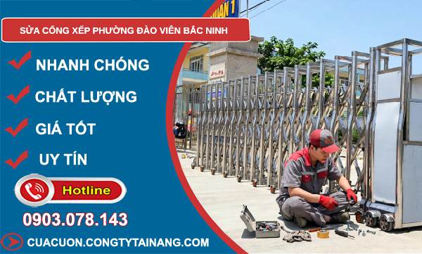 sửa cổng xếp phường Đào Viên Bắc Ninh
