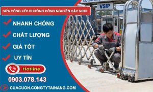 sửa cổng xếp phường Đồng Nguyên Bắc Ninh