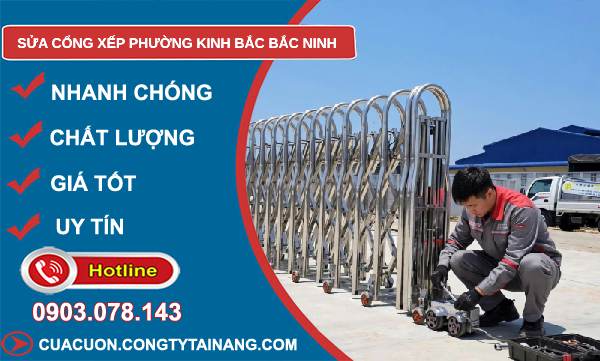 sửa cổng xếp phường Kinh Bắc