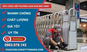 sửa cổng xếp phường Nam Sơn