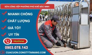 sửa cổng xếp phường Phù Khê Bắc Ninh