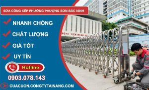sửa cổng xếp phường Phượng Sơn