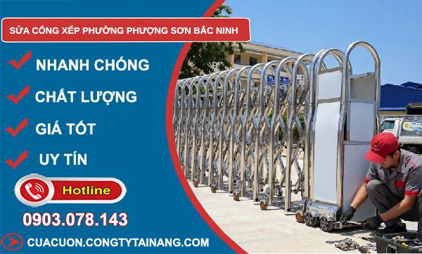 sửa cổng xếp phường Phượng Sơn Bắc Ninh
