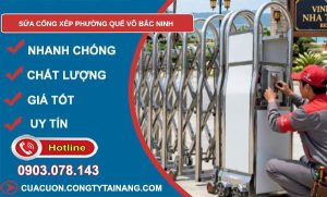 sửa cổng xếp phường Quế Võ Bắc Ninh