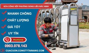 sửa cổng xếp phường Song Liễu Bắc Ninh