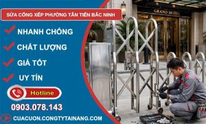 sửa cổng xếp phường Tân Tiến Bắc Ninh