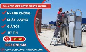 sửa cổng xếp phường Từ Sơn