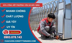 sửa cổng xếp phường Vân Hà Bắc Ninh