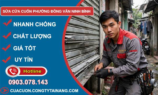 sửa cửa cuốn Đồng Văn