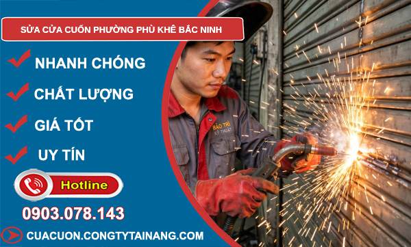 sửa cửa cuốn Phù Khê