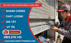 sửa cửa cuốn phường Bồng Lai Bắc Ninh