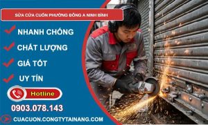 sửa cửa cuốn phường Đông A Ninh Bình