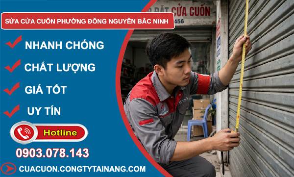 sửa cửa cuốn phường Đồng Nguyên Bắc Ninh