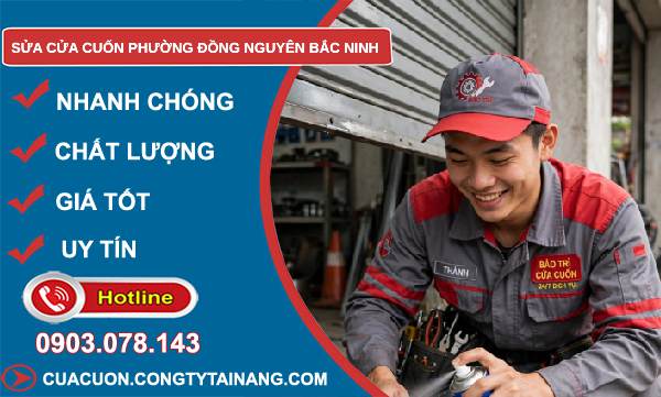 sửa cửa cuốn phường Đồng Nguyên