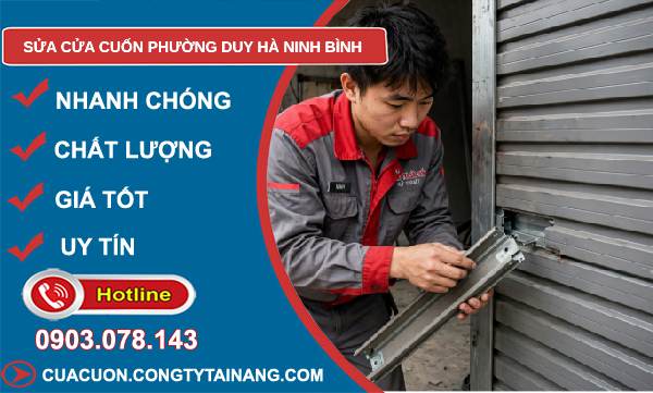 sửa cửa cuốn phường Duy Hà Ninh Bình