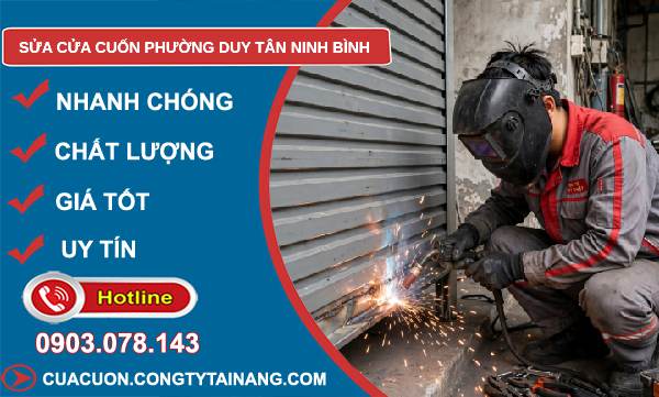 sửa cửa cuốn phường Duy Tân Ninh Bình