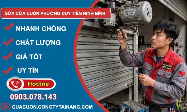 sửa cửa cuốn phường Duy Tiên Ninh Bình