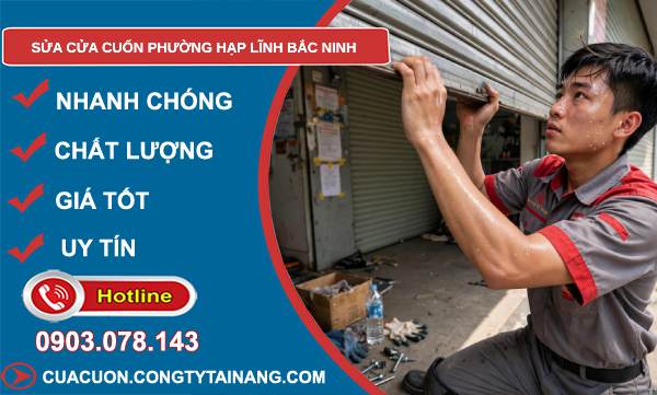 sửa cửa cuốn phường Hạp Lĩnh