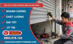 sửa cửa cuốn phường Ninh Xá Bắc Ninh