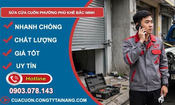 sửa cửa cuốn phường Phù Khê