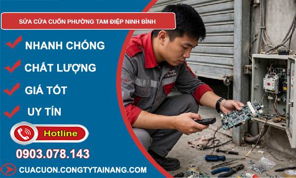 sửa cửa cuốn phường Tam Điệp Ninh Bình