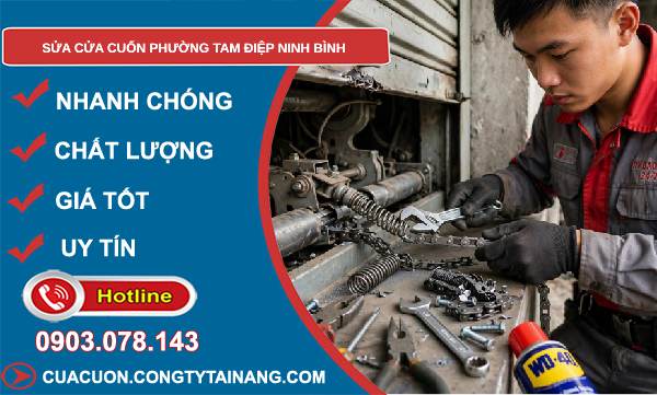 sửa cửa cuốn phường Tam Điệp