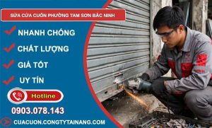 sửa cửa cuốn phường Tam Sơn Bắc Ninh