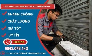 sửa cửa cuốn phường Tây Hoa Lư