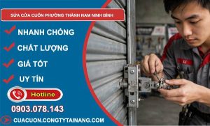 sửa cửa cuốn phường Thành Nam Ninh Bình