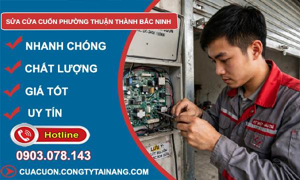 sửa cửa cuốn phường Thuận Thành Bắc Ninh