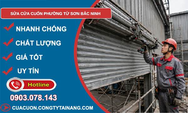 sửa cửa cuốn phường Từ Sơn Bắc Ninh