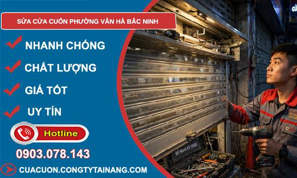 sửa cửa cuốn phường Vân Hà